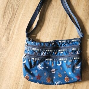 Lesportsac Quinn bag in celestial shimmer pattern